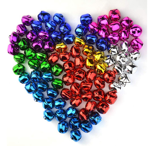 100 Cascabeles De 1 Pulgada, Cascabeles A Granel Para Navida