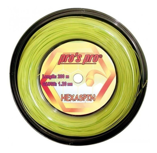 Imagen 1 de 1 de Rollo Cuerda Tenis Pros Pro Hexaspin ( Made In Germany )