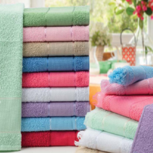 Kit 15 Toalhas Social Mão Boca Felpa Com Franja Para Bordar Cor Rosa Ciclete