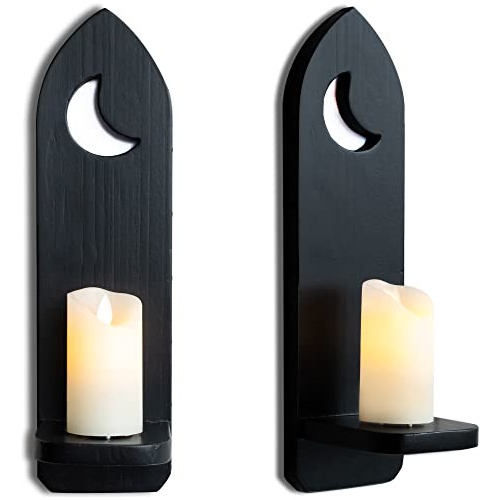 Irisvita Cortinas De Vela Góticas, Sconces Decoración Sr6b3