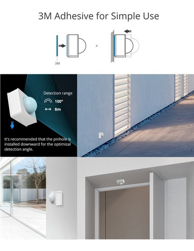 Sonoff Sensor Pir3-rf Detector De Presencia Infrarrojo