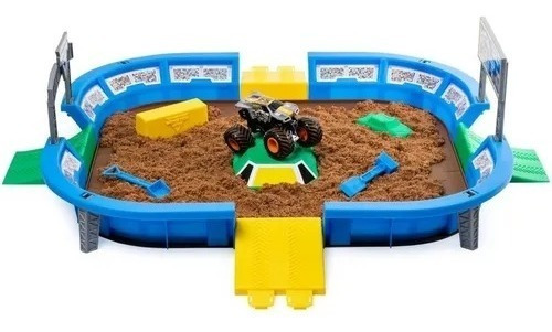 Set Monster Jam Dirt Arena Set + Vehiculo Sharif Express