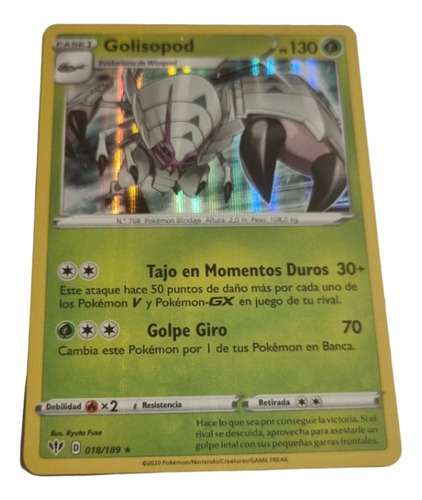 Golisopod Holo Rare  Pokémon Tcg Original+10 Cartas