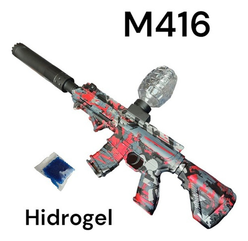 Pistola M416 De Juguete Con Hidrogel