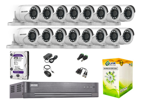 Cámaras Seguridad Exterior Kit 16 Hd 720p + Disco 2tb Wd P2p