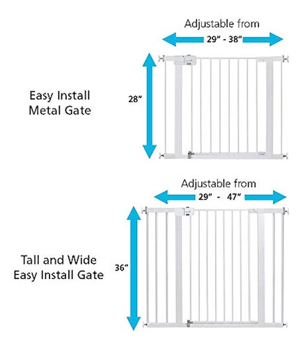 Safety 1st Puerta De Metal Para Bebés De Fácil Instalación C
