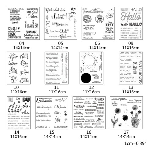 (16 #mold) Selo Transparente De Silicone Diy Scrapbooking Em