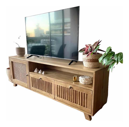 Rack Para Tv Madera Alamo