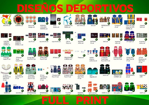 Pack Vectores Full Print Para Camisetas