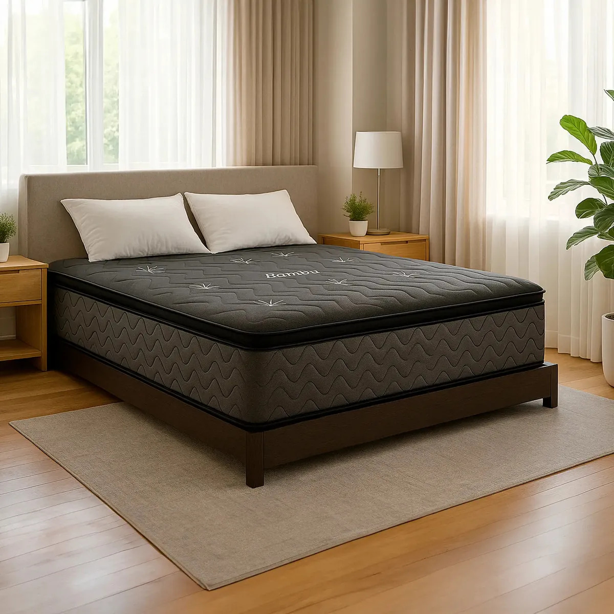 Colchón 100% Espuma 2 Plazas Topazio Pillow Top