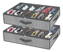 Comprar Zapatera Plegable Bajo Cama Para 12 Pares, Gris Oxford
