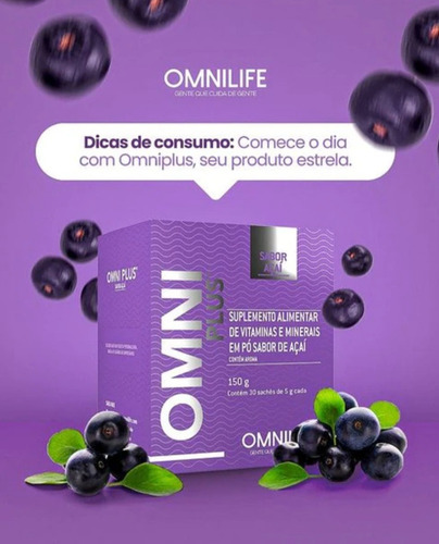 Omni Plus Nutricional Omin Caixa 30 Unidades Açaí