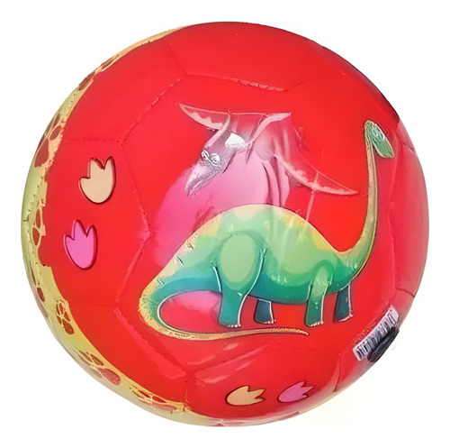 Pelota De Futbolito Infantil Dinosaurio Rojo