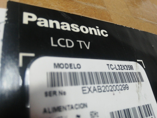 Tarjeta Fuente Para Tv Panasonic Tc-l32x35m