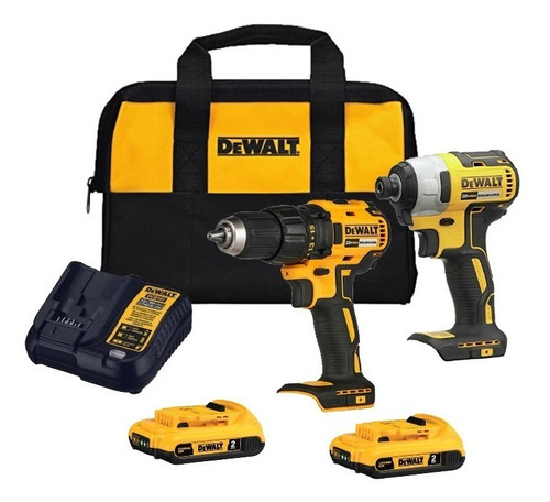 Kit Rotomartillo Llave Impacto Brushless Dewalt 20v Dck276d2