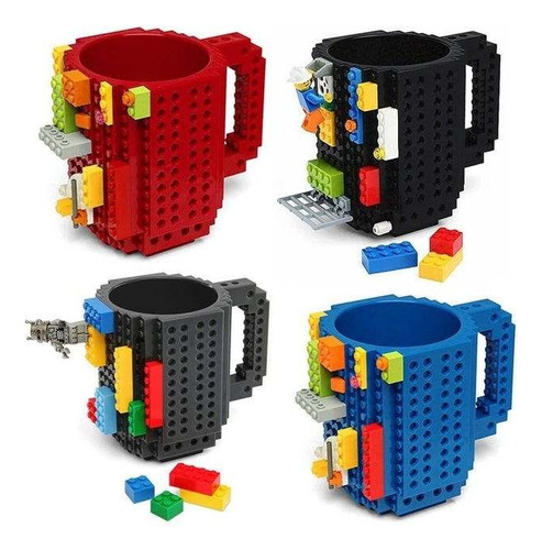 Mug Armatodo Tasa Bloques De Construccion Pocillo Multiforma