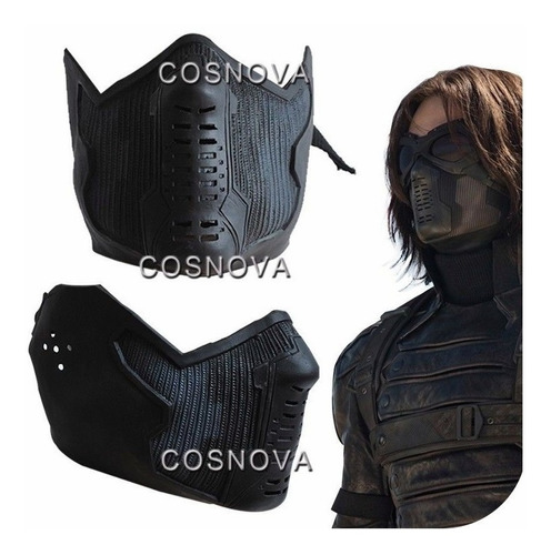 Bucky Barne Soldado Invierno Máscara Cosplay Material Látex