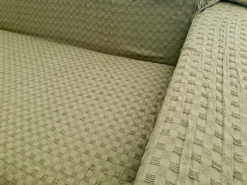 Imagen 2 de 3 de Funda Sillón Manta Cubrecama 2.8*2.4mt Waffle Cotton Pesado