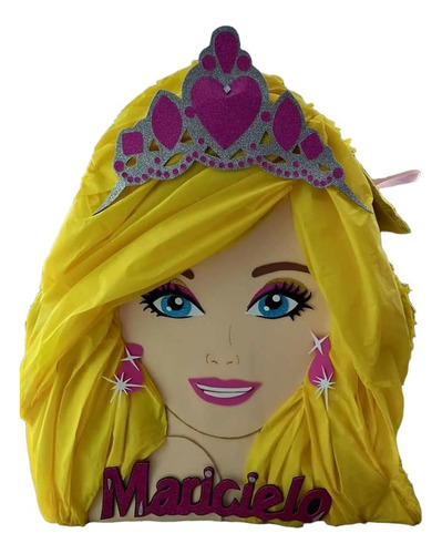 Piñata Barbie Artesanal Personalizada Modelo 14