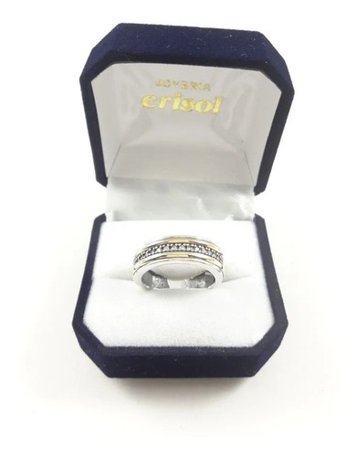Anillo Mujer Plata 900 Y Oro 9k