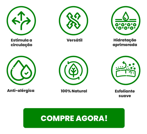 Kit Bucha Natural Vegetal Esponja Orgânica Banho C/ 5un