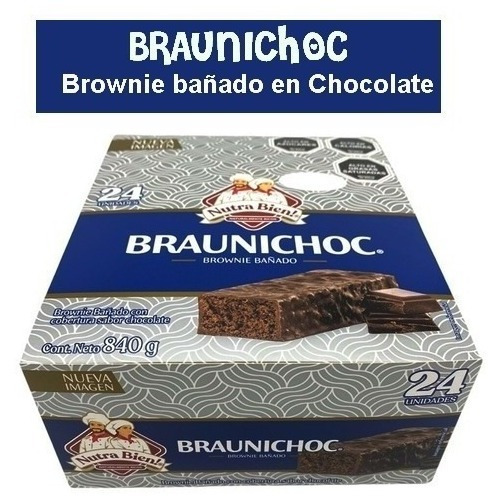 Bizcocho Brownie Braunichoc Caja X 24 Unidades