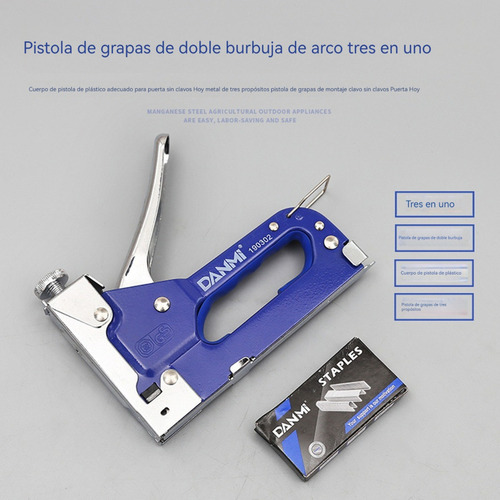 Grapadora Corchetera Manual 3 En 1 Total + Corchetes