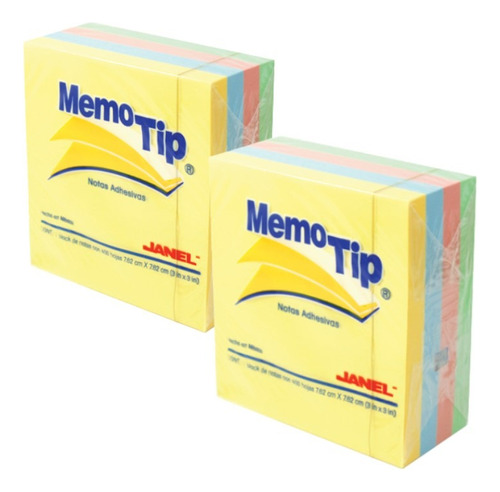  Notas Adhesivas Memo Tip 2paquetes 4 Blocks De 400 Hojas