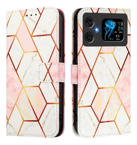Funda For Cubot A20 Con Función Atril Y Diseño De Mármol De Poliuretano.