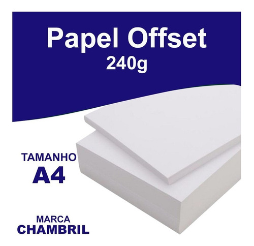 Imagen 1 de 4 de Opalina Cartulina A4 100hojas 240 Grs Chambril Blanco