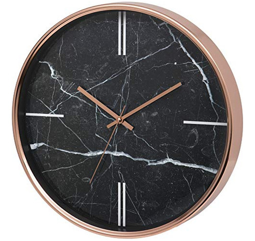 Unity Bolton Reloj De Pared Moderno Con Efecto De Marmol, 3