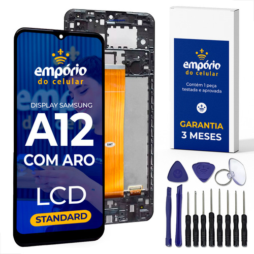 Tela A12 A125 A02 A022 Frontal Display Compatível Com Aro