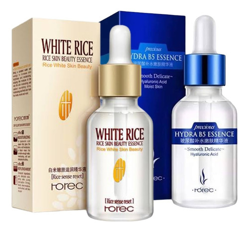 Serum Facial Ácido Hialurónico + White Rice Rorec Kit 2pzas