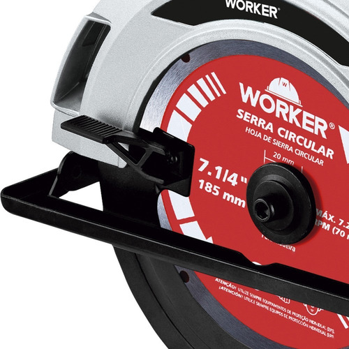 Serra Circular 1300w Profissional 7.1/4 Worker 127v