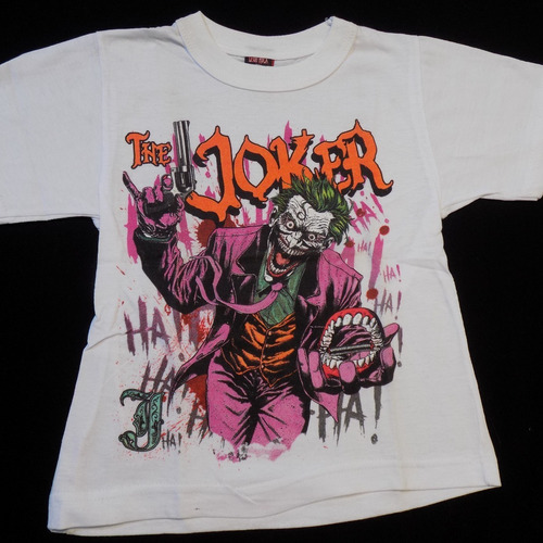 Remera Niños Joker Guasón Vs Modelos Rockería Que Sea Rock