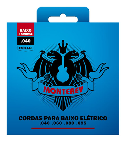 Cordas Contra Baixo Monterey By Solez 040 4 Cordas Ebm440