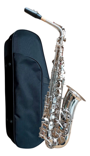 Saxofon Tenor Mercury Plateado En Si Bemol Con Estuche