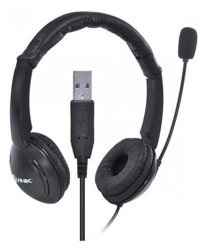 Headset Usb Fone Ouvido Microfone Telemarketing Callcenter