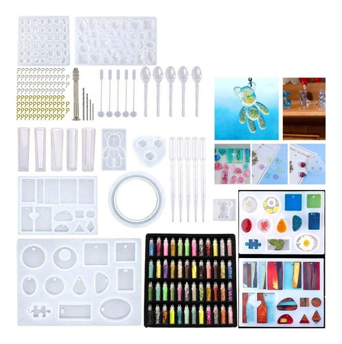 277pcs Epoxy Resin Mold Kit For Jewelry Making