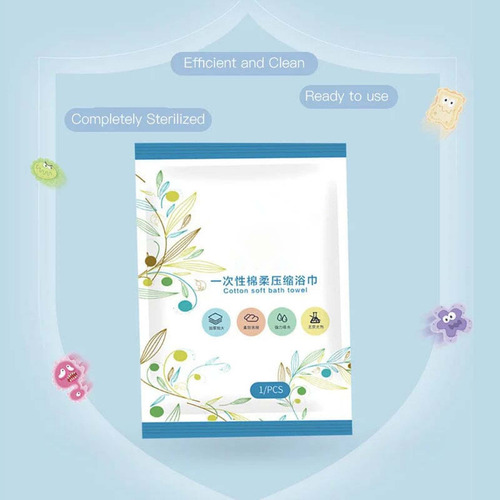 Toalla De Baño Comprimida Desechable, Jabón Facial Espesado