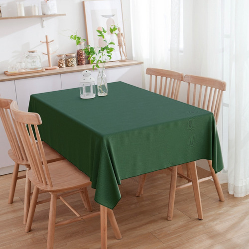 Toalha De Mesa Retangular Jacquard Linho 6 Lugares
