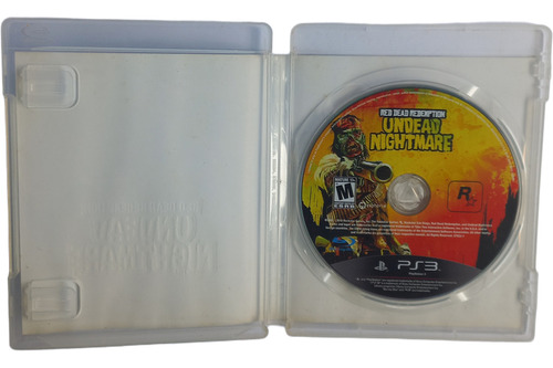 Red Dead Redemption Undead Nightmare - Ps3 Com Poster (Usado)