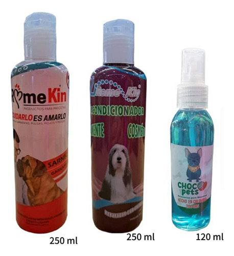 Kit De Baño Para Mascotas Romekin 