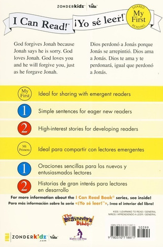 Historias Para Niños Jonás Y El Gran Pez, Bilingüe