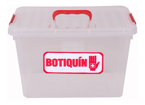 Botiquin Grande Caja De Primeros Auxilios 38x28x22 Cm X8 U.