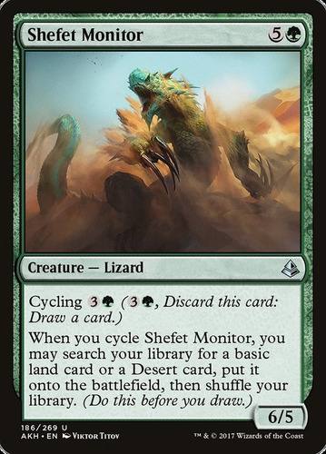 Carta Magic Shefet Monitor Amonkhet Mtg Bsas