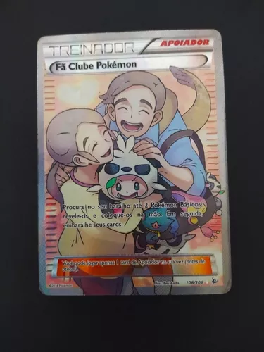 Card Pokémon Fã Clube Pokemon Full Art Original Copag