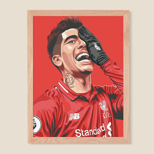 Cuadro Con Marco Roberto Firmino 01 - Frametastic! 