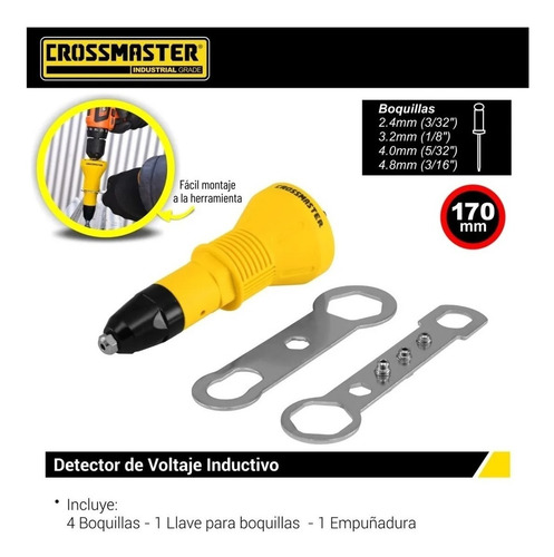 Imagen 3 de 7 de Remachadora Automática Para Taladro Atornillor Crossmaster
