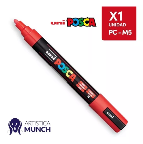 POSCA - PC-5M PTA. GRUESA - ESTUCHE X 8 COL. DARK